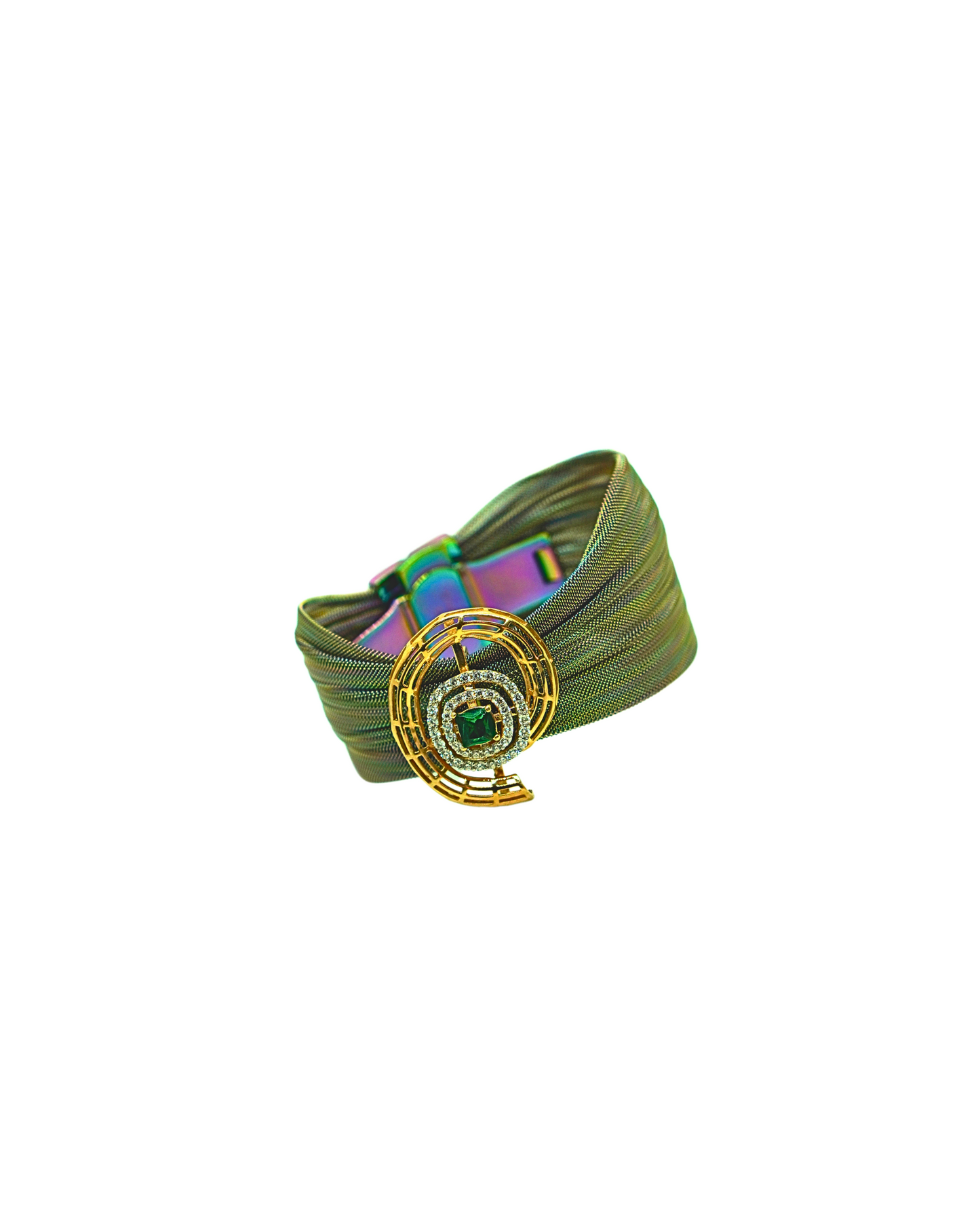 Pulsera Glitch Rose Gold Silver Bracelet