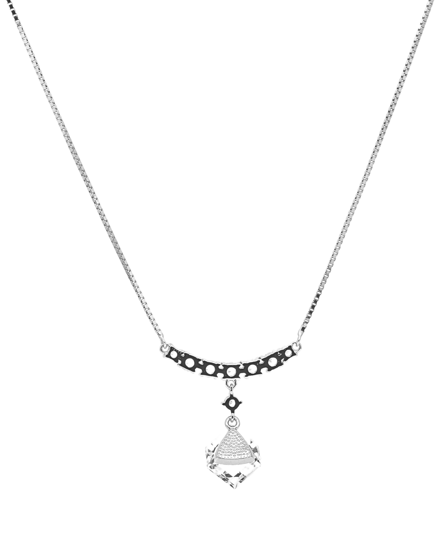 Tennis Diamond Chain and Pendant Set
